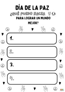 fichas dia escolar de la paz y la no violencia en pdf gratis