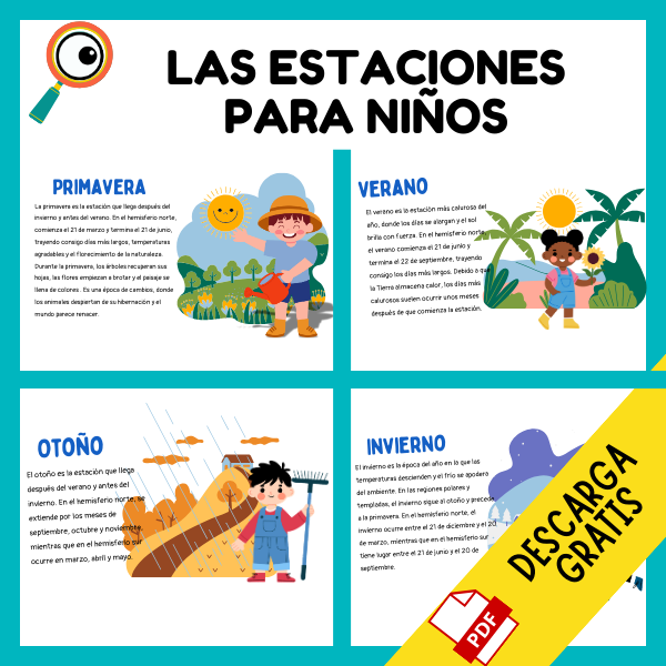 las estaciones del año para niños