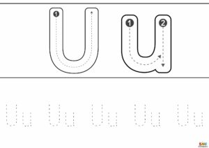 trazo de la letra u 10