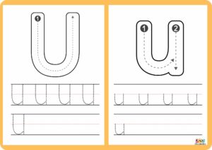 trazo de la letra u 11