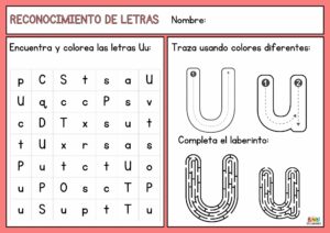 trazo de la letra u 12