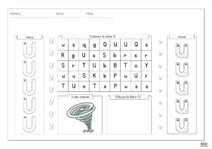 trazo de la letra u 15