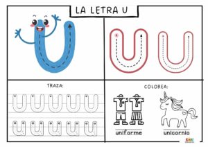 trazo de la letra u 2