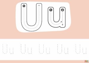 trazo de la letra u 9