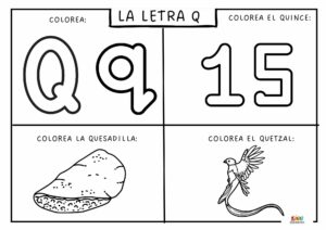 fichas de trazo de letras q