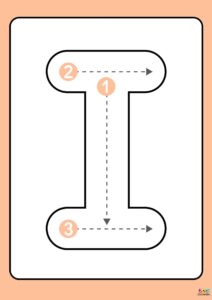 fichas de vocales para imprimir letra i