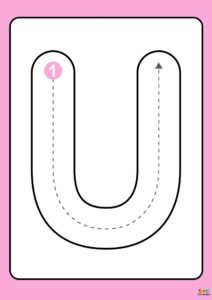 fichas de vocales para imprimir letra u