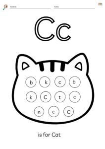 Fichas educativas con ejercicios del abecedario en inglés para niños, incluye trazos de letras, palabras y dibujos