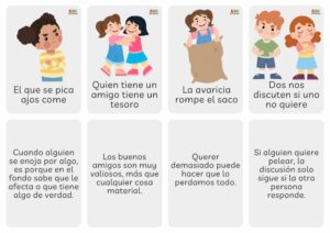 fichas de refranes para niños con dibujos en pdf