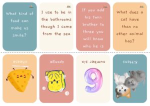 fichas en pdf con acertijos en inglés para niños