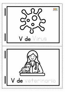 dibujos con la letra V 3