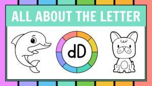 fichas de letras del abecedario en ingles letra d