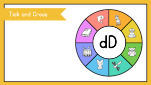 fichas de letras del abecedario en ingles letra d