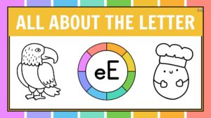 fichas de la letra e en ingles