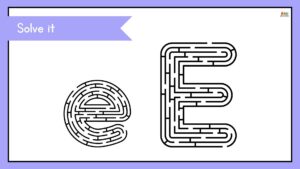 fichas de la letra e en ingles