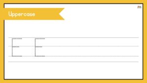 fichas de la letra e en ingles