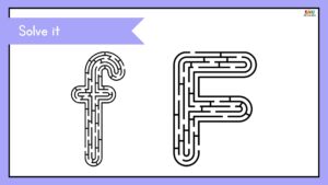 fichas de la letra f en ingles