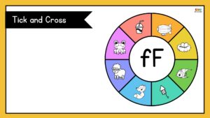 fichas de la letra f en ingles