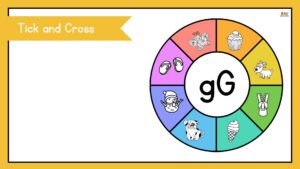 fichas de la letra g en ingles