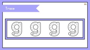 fichas de la letra g en ingles