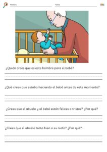 Fichas de inferencias para niños con imágenes y preguntas para desarrollar la comprensión.