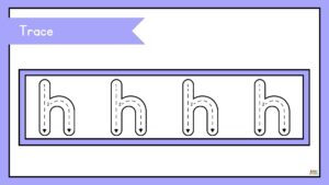 fichas de la letra h en ingles
