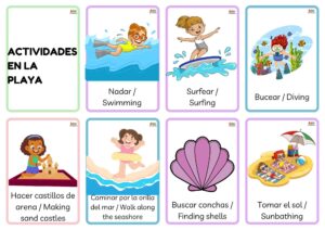 objetos de la playa en ingles vocabulario 4