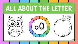 fichas para preescolar de la letra o en inglés