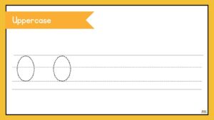 fichas para preescolar de la letra o en inglés