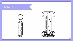 fichas para preescolar de la letra I en inglés