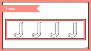 fichas para preescolar de la letra j en inglés