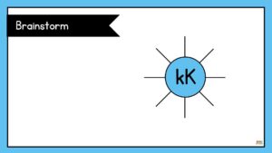 fichas para preescolar de la letra k en inglés