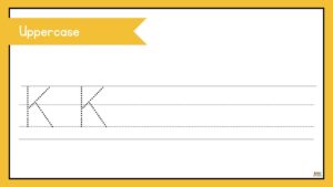 fichas para preescolar de la letra k en inglés