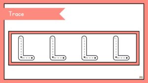 fichas para preescolar de la letra l en inglés