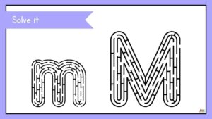 fichas para preescolar de la letra m en inglés