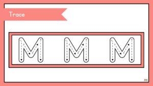 fichas para preescolar de la letra m en inglés