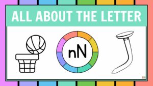 fichas para preescolar de la letra n en inglés