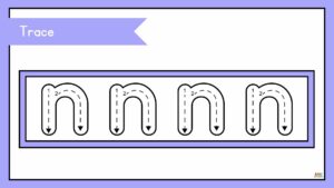 fichas para preescolar de la letra n en inglés